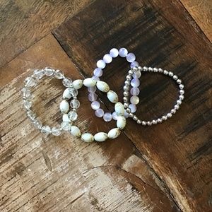 Set of 4 Stretch Bracelets